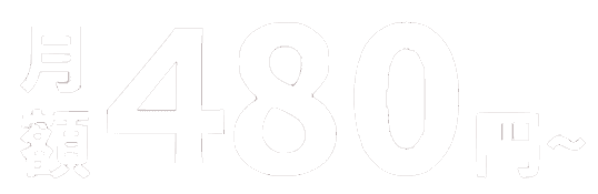 月額3,980円(税抜)～